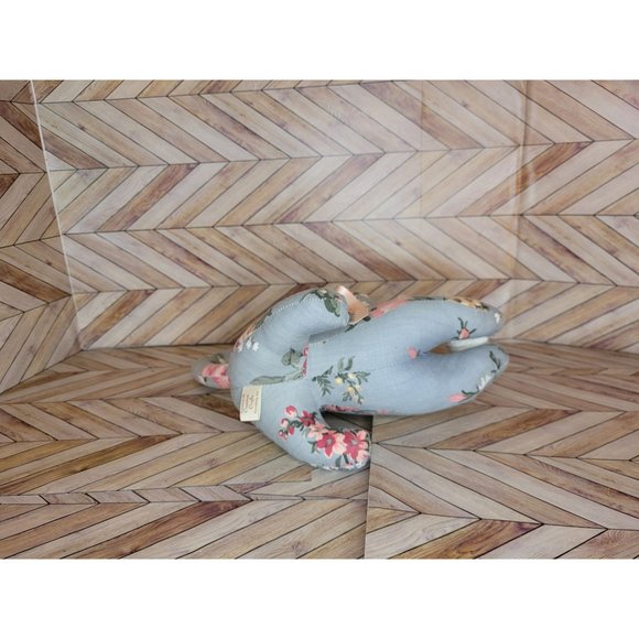 Light blue Floral Plush cat Playing with Yarn Handmade Decor Creative Crafts PA - Picture 5 of 5